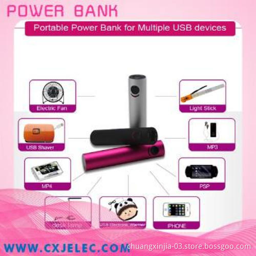 2600mAh USB Power Bank External Battery Charger (Samsung Li-on battery